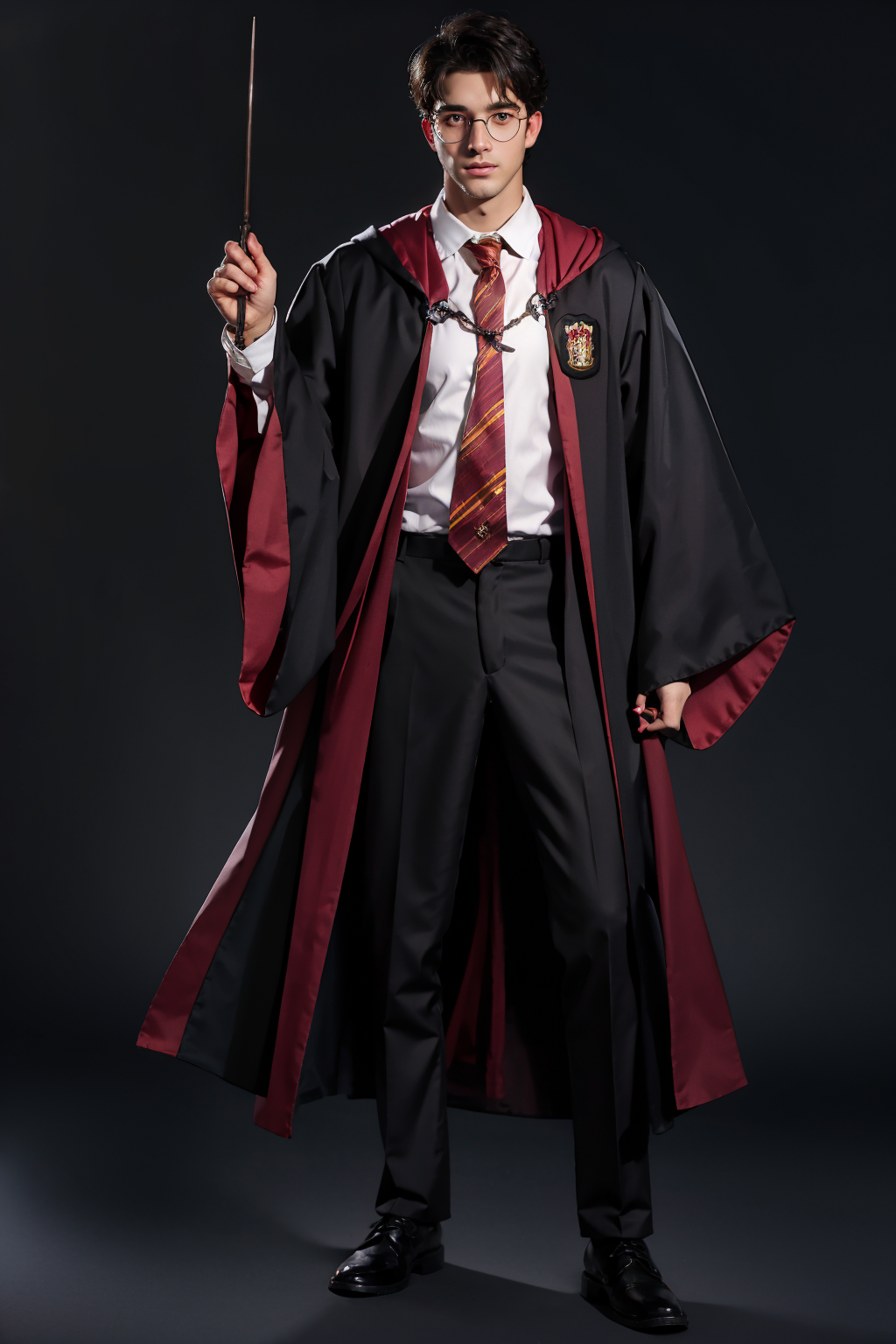 00915-4116921250-1boy, black_background, black_footwear, black_hair, black_pants, full_body, glasses, hogwarts_school_uniform, male_focus, neckti.png